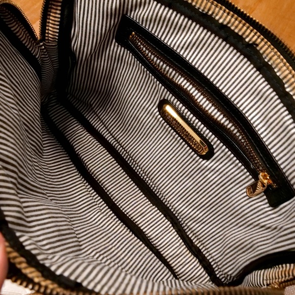 Rebecca Minkoff Black Leather Clutch with Gold Lock — NEW - Picture 9 of 11